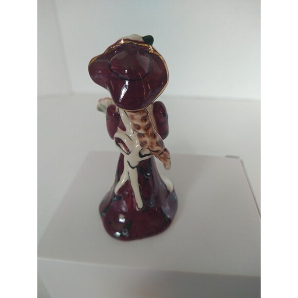 Blue Sky Ornament Flower Lady Artist Heather Goldminc Bouquet Christmas figurine - Picture 5 of 10